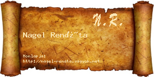 Nagel Renáta névjegykártya