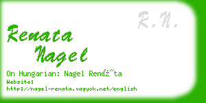 renata nagel business card